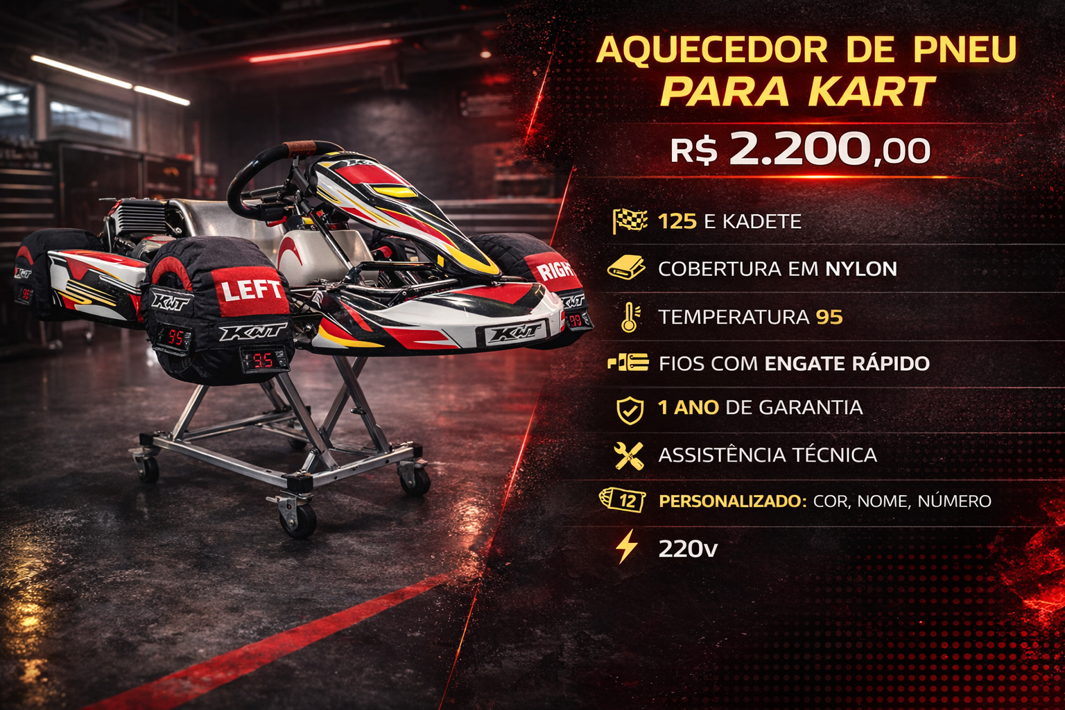 aquecedor de pneu de kart aquecedor de pneu de kart